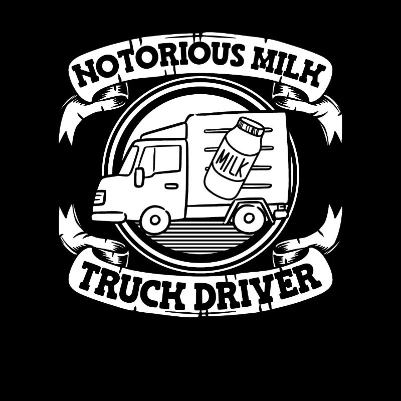 Camion de lait de vache Chauffeur de lait
