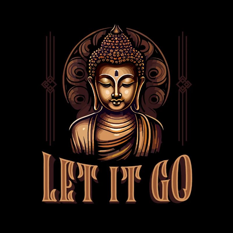Bouddha bouddhiste Grand Let It Go