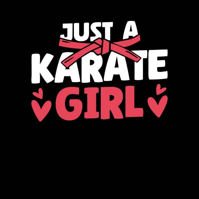 Karaté juste une fille de karaté
