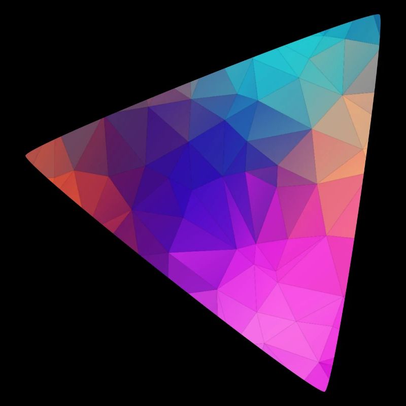 Triangle colorful