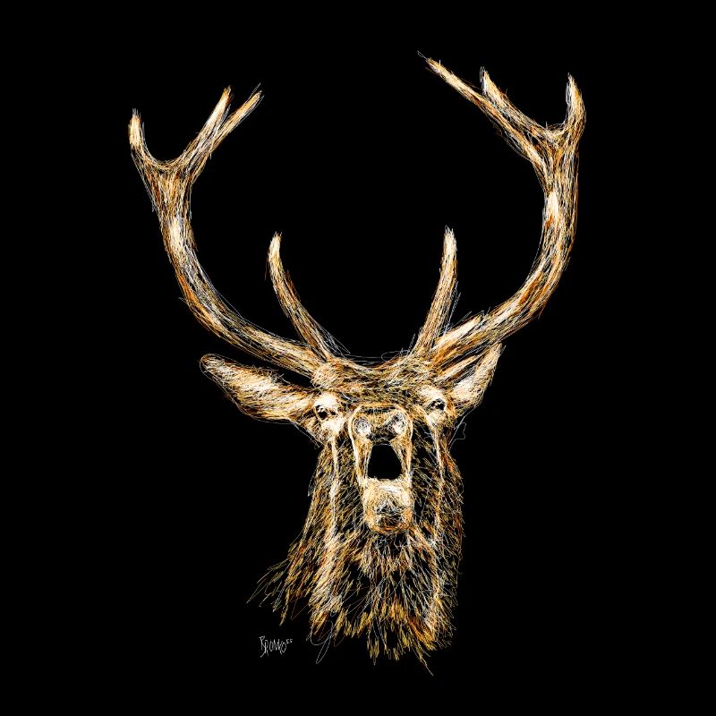 Bronko55 No.50 – Cerf rugissant