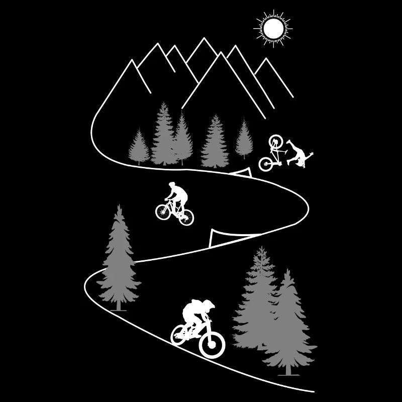 Sentier de vélo de montagne
