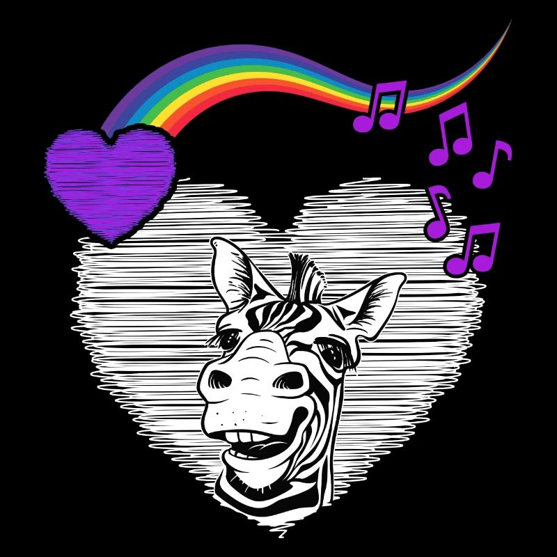 LGTB Zebra Rainbow Pride queer Zebra Fur