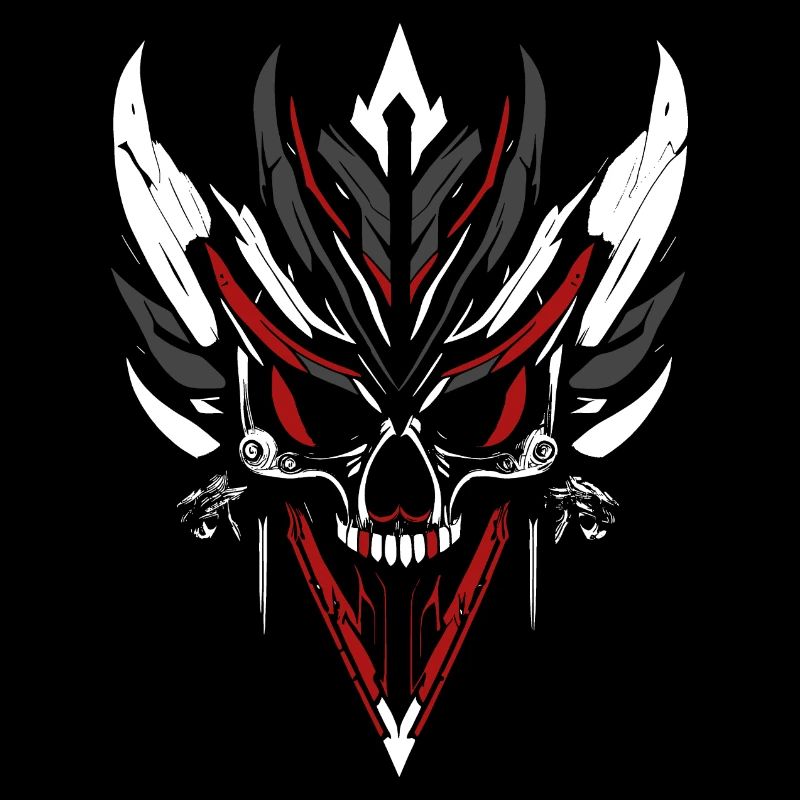 Masque de crâne cybernétique
