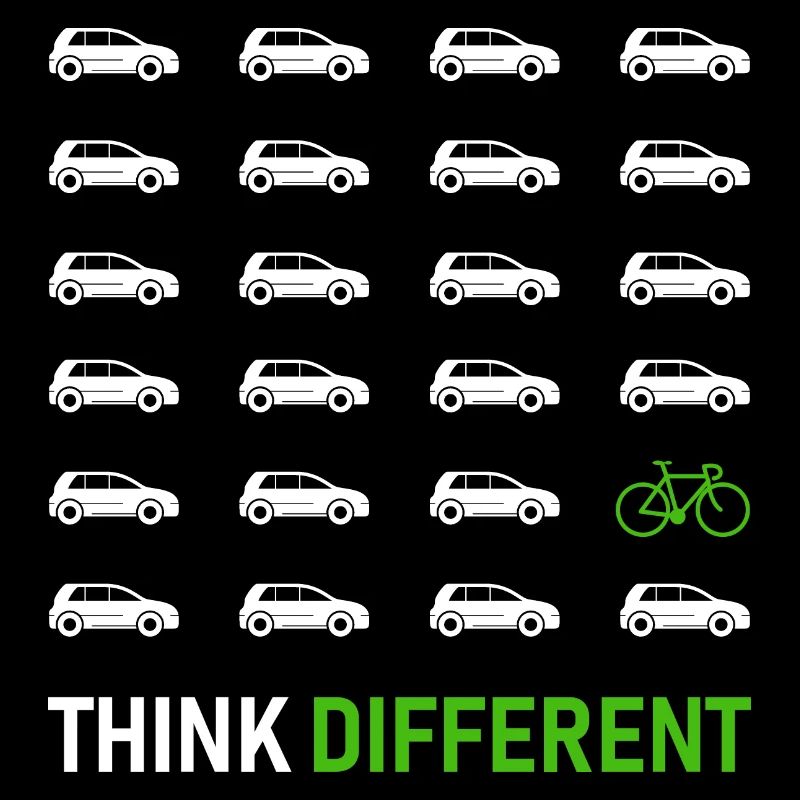 Think Different - Vélo, protection de l'environnement, climat