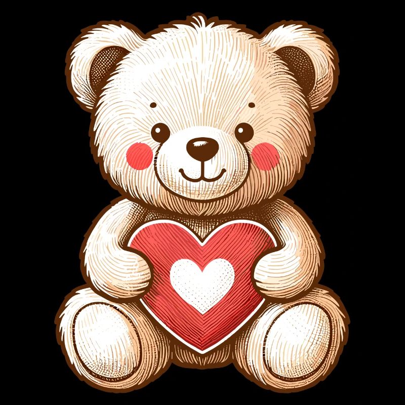 TEDDYBÄR TEDDY BÄR KUSCHELTIER KUSCHELN WEICH HERZ
