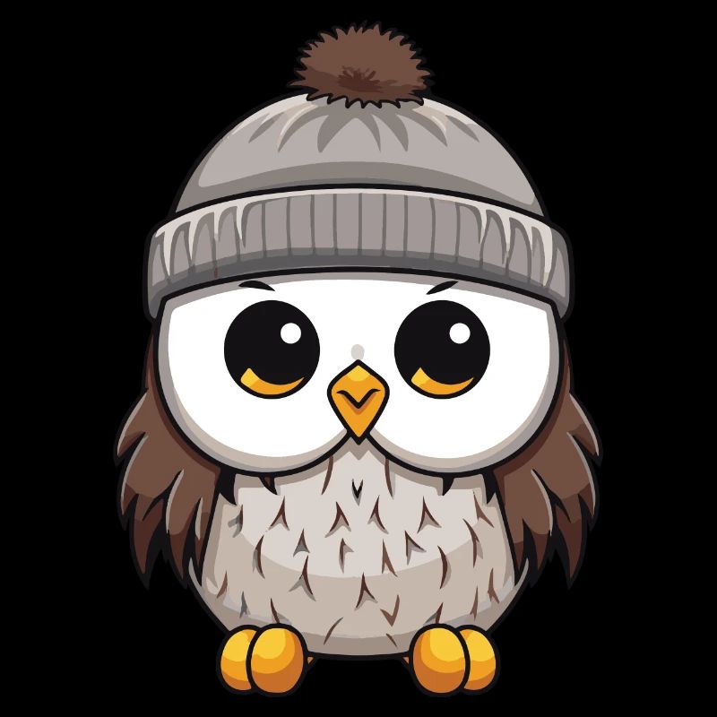 Hibou Comic Hiver Cosy