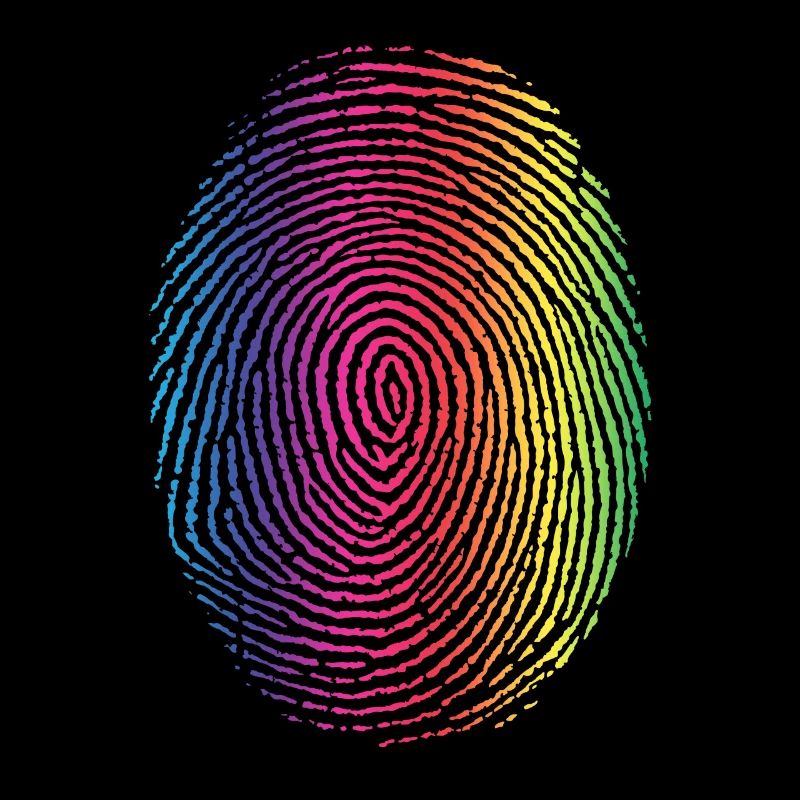 Rainbow Fingerprint - Identity