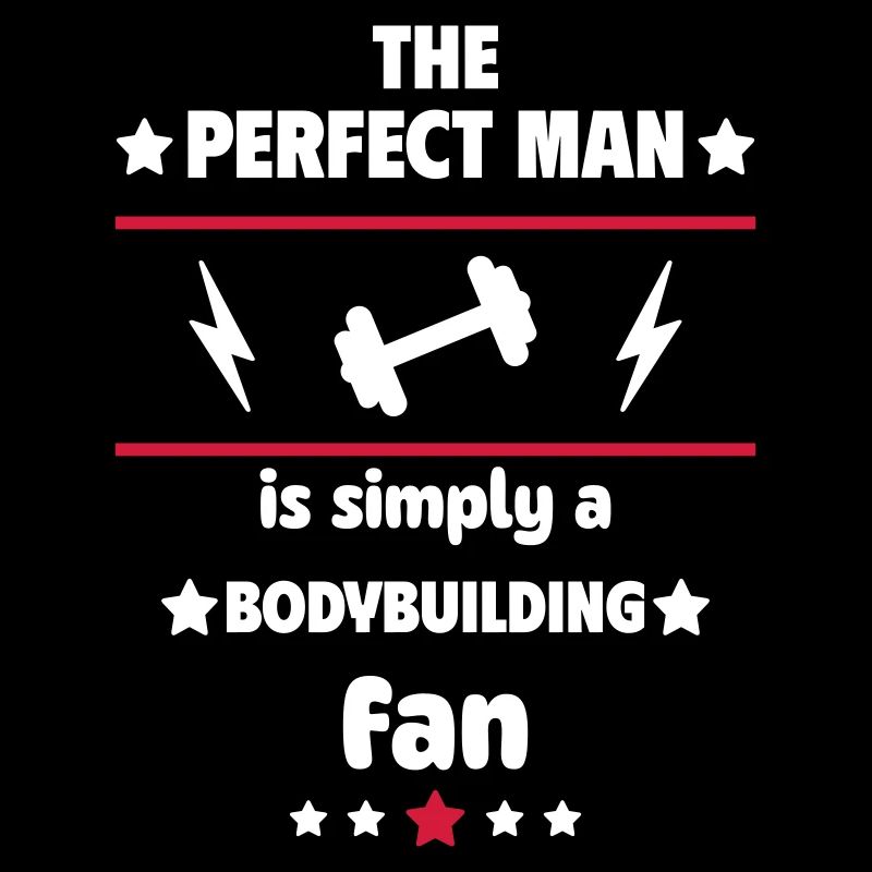 Der perfekte Mann liebt Bodybuilding