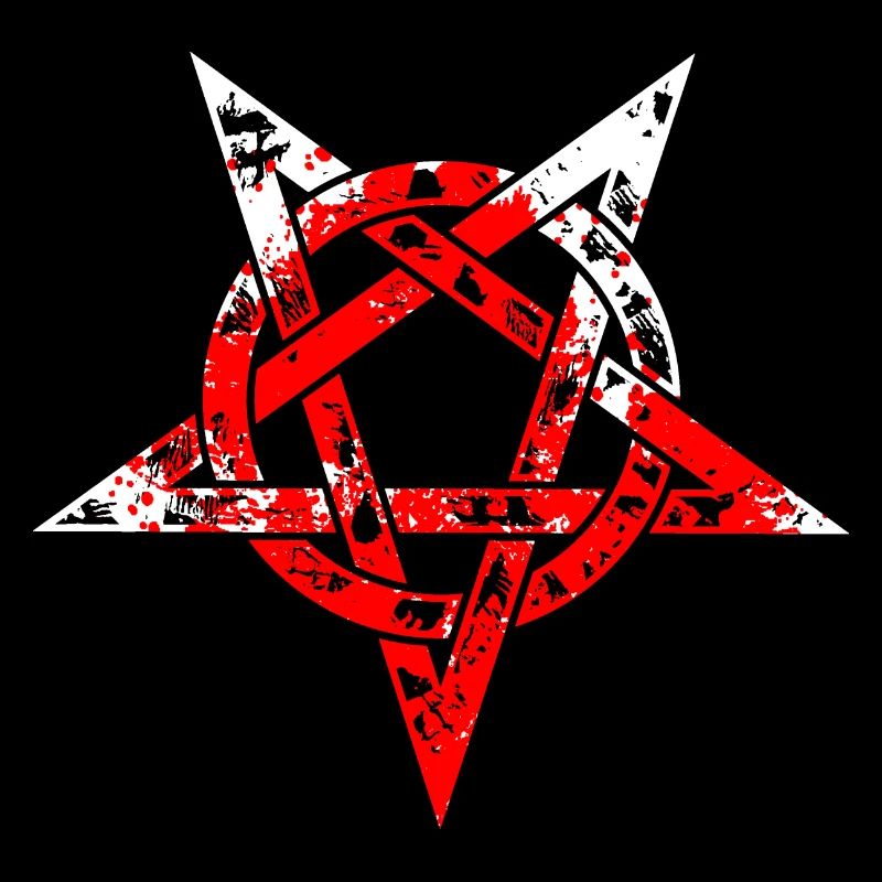 Pentagramm blutig