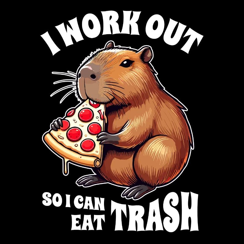 Ich Trainiere, Damit Ich Müll Essen Kann, Capybara