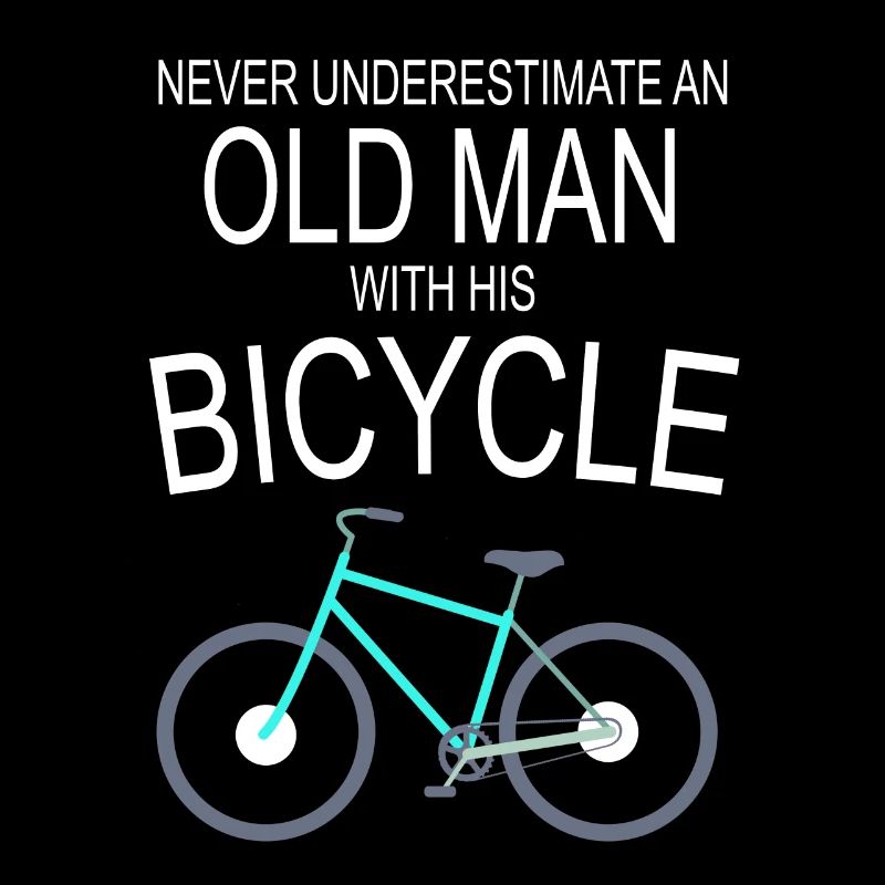 Old man with bicycle