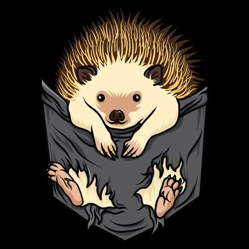 Igel-Tag-Tasche Niedliche Tier-Liebes-Igel