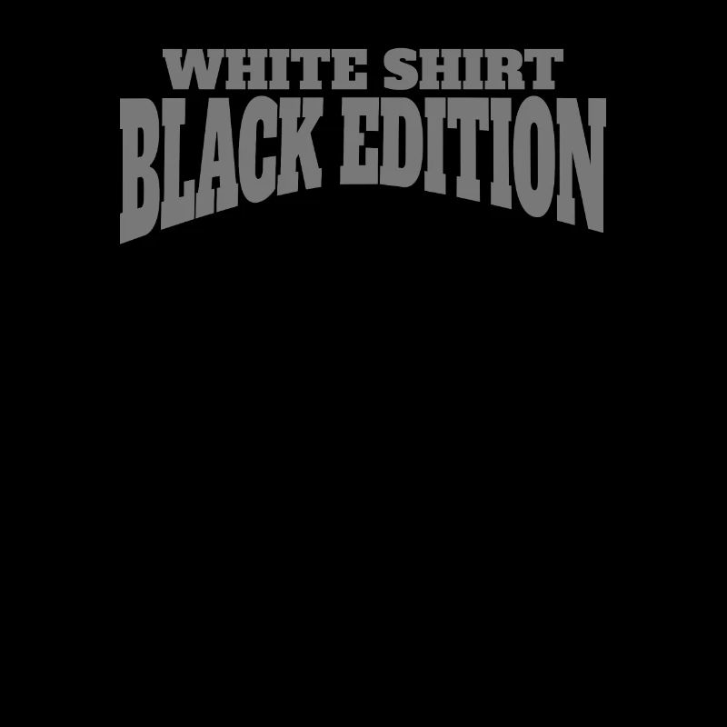 Weißes Shirt Schwarze Edition