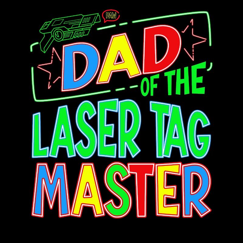 Papa du Laser Tag Birthday Boy Master