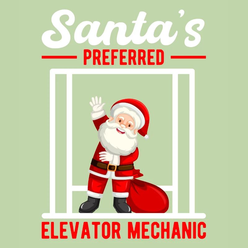 Funny Elevator Mechanics Santa´s Preferred Gift