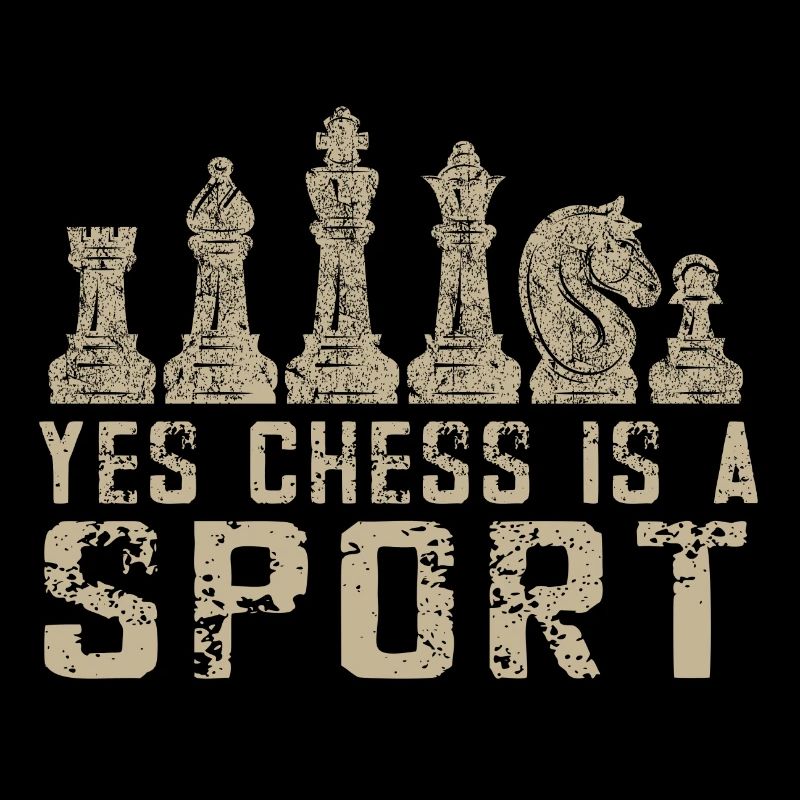 Lusitger Schachspieler Spruch I Schach
