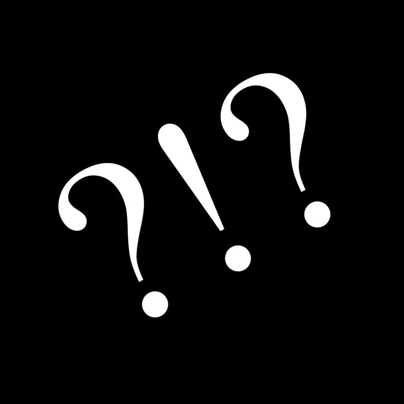 Point d’interrogation Point d’exclamation blanc