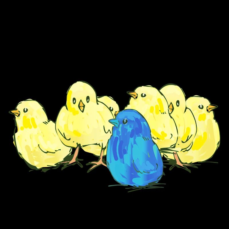 être différent | poussin | poussins