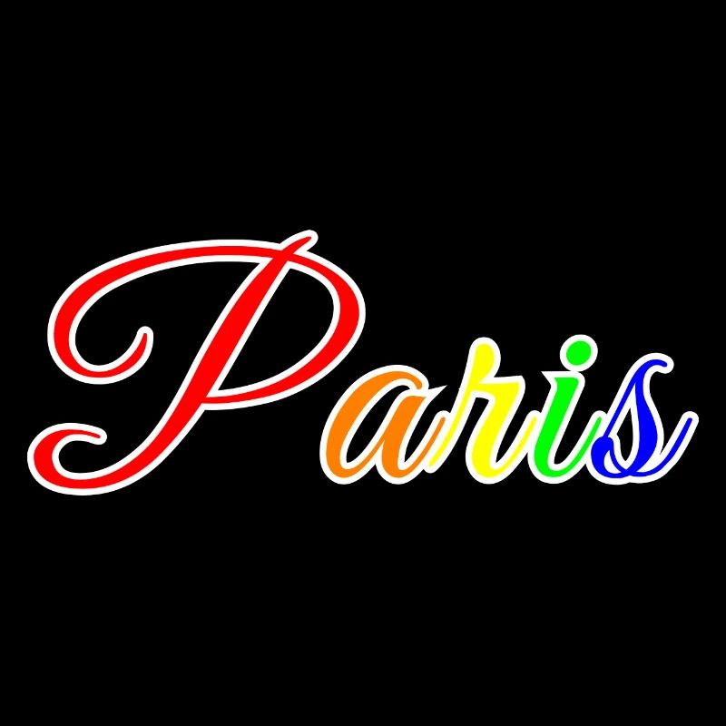 Stylized and colorful Paris