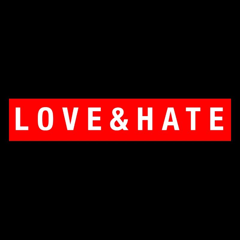 LOVE&HATE (Weiß/Rot)