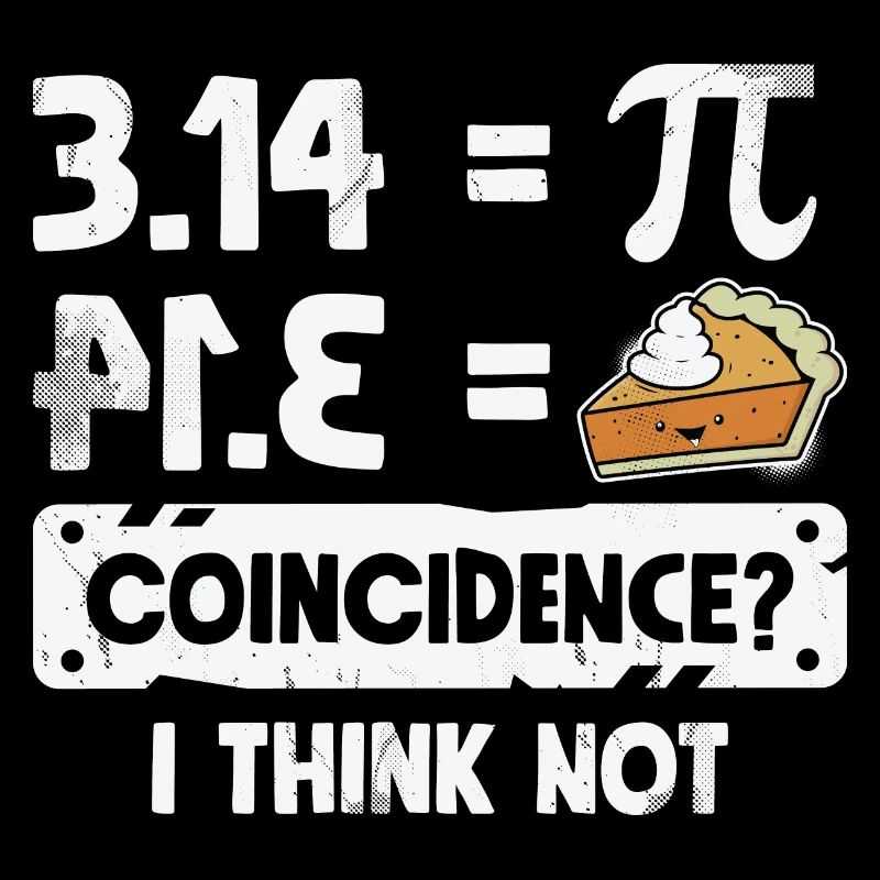 Pi Day Shirt Pie Coincidence? I Think Not Math