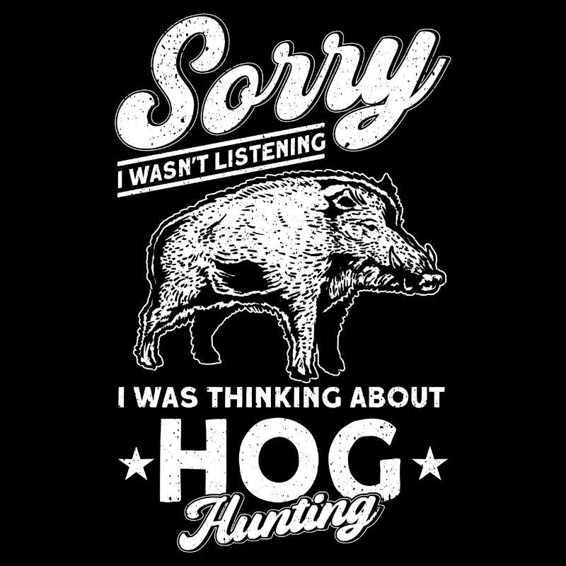 Hunter Hunting Wild Boar Gift