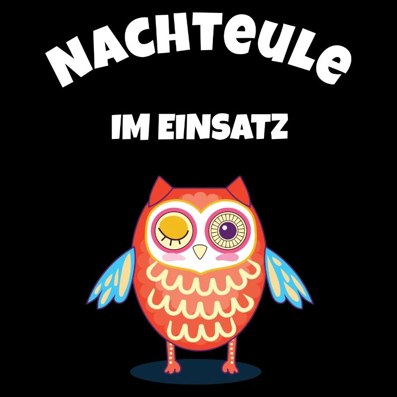 Nachteule im Einsatz ohne Schlaf schichten