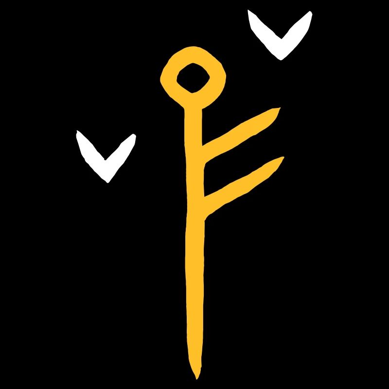 Odin Hugin & Munin / Rune - Wikinger Logo