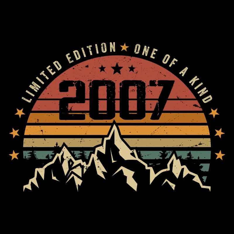 Born in 2007 - Vintage Birthday Gift 2007