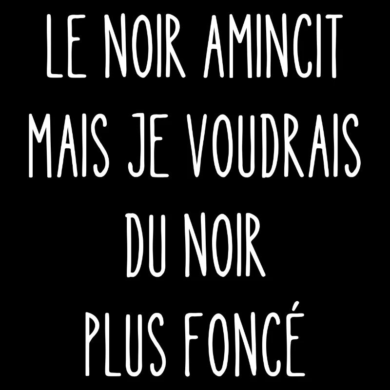 le noir amincit