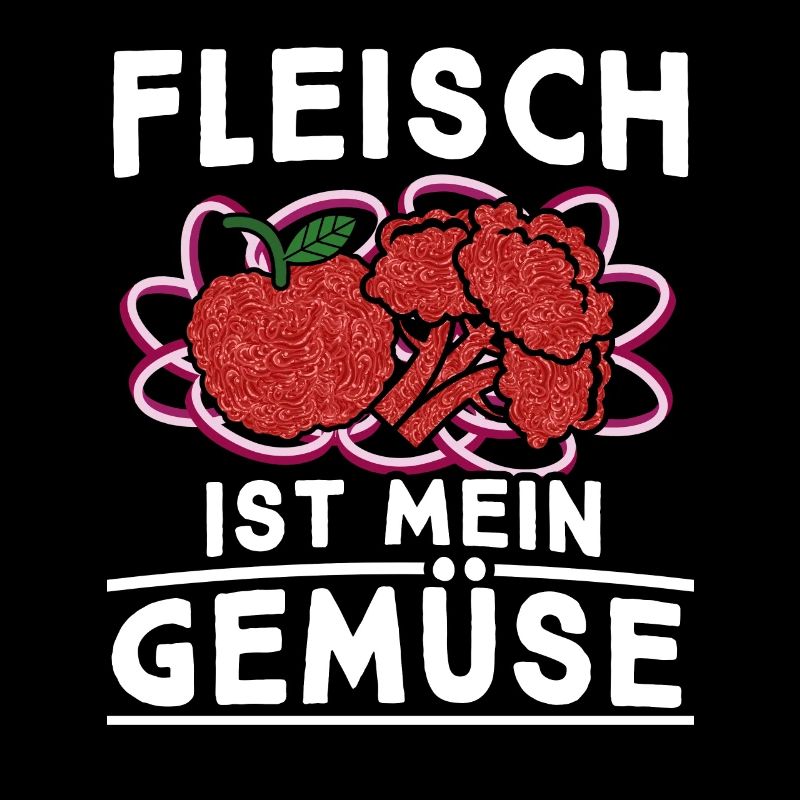100% Veganfrei Fleischfresser Fleisch Gemüse