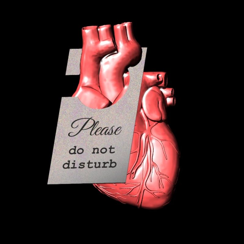 coeur ne pas déranger