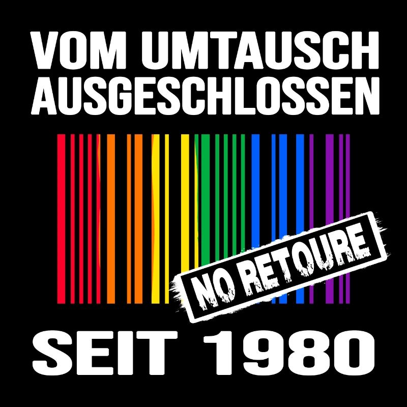1980 geburtstag lgbt regenbogen pride birthday
