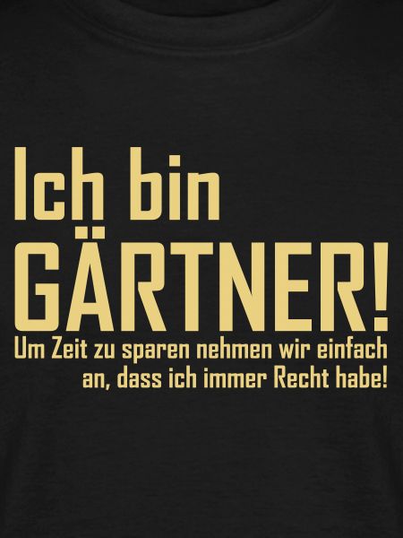 ich bin gärtner