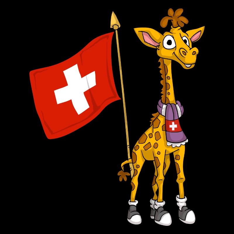 Schweizer Fan / Schweiz Giraffe