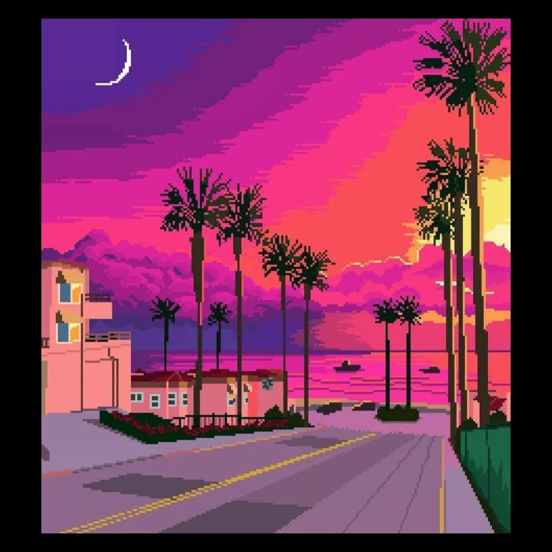 Sunrise pixel art