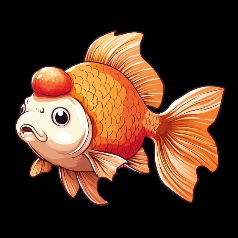 Schleierschwanz Oranda Goldfisch