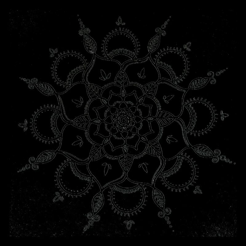 Schwarze Mandala
