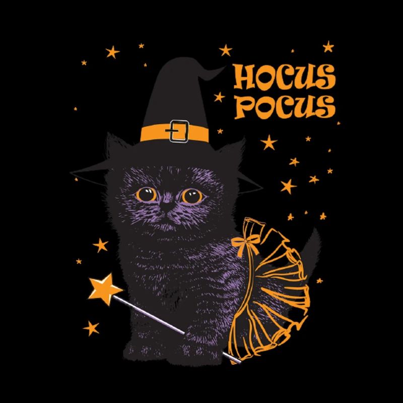 Hocus Pocus Cute Witch Cat
