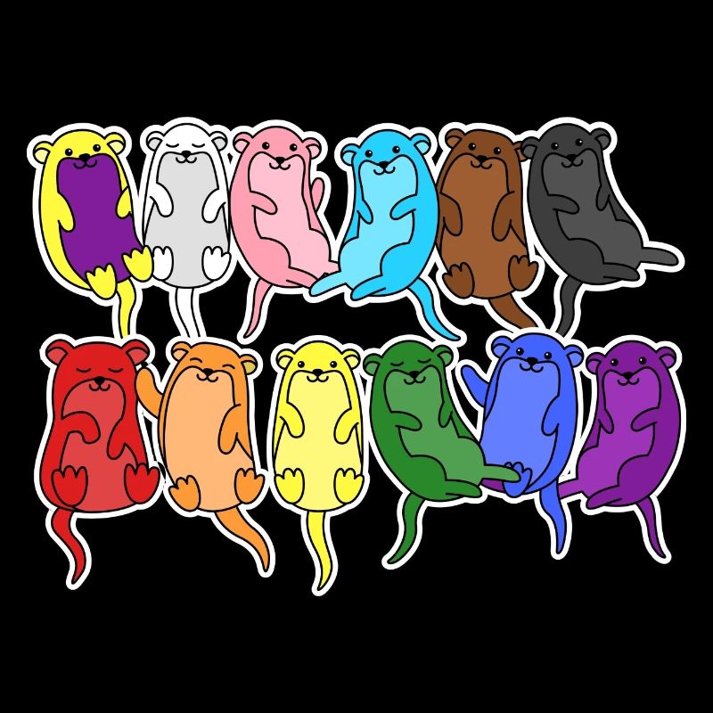 Pride Progress Flag Otter Equality