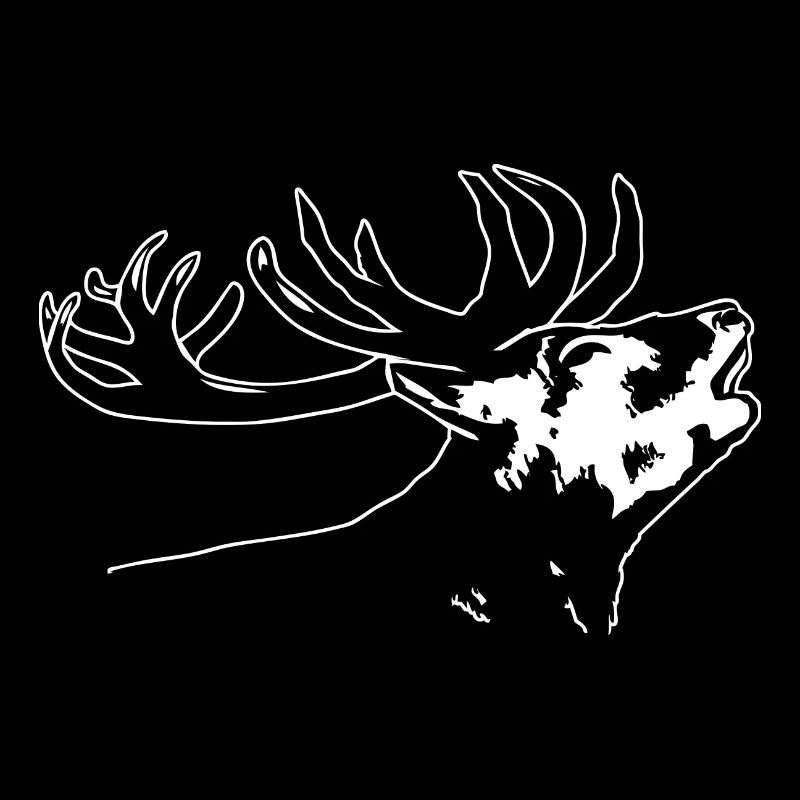 Deer head - deer - red deer