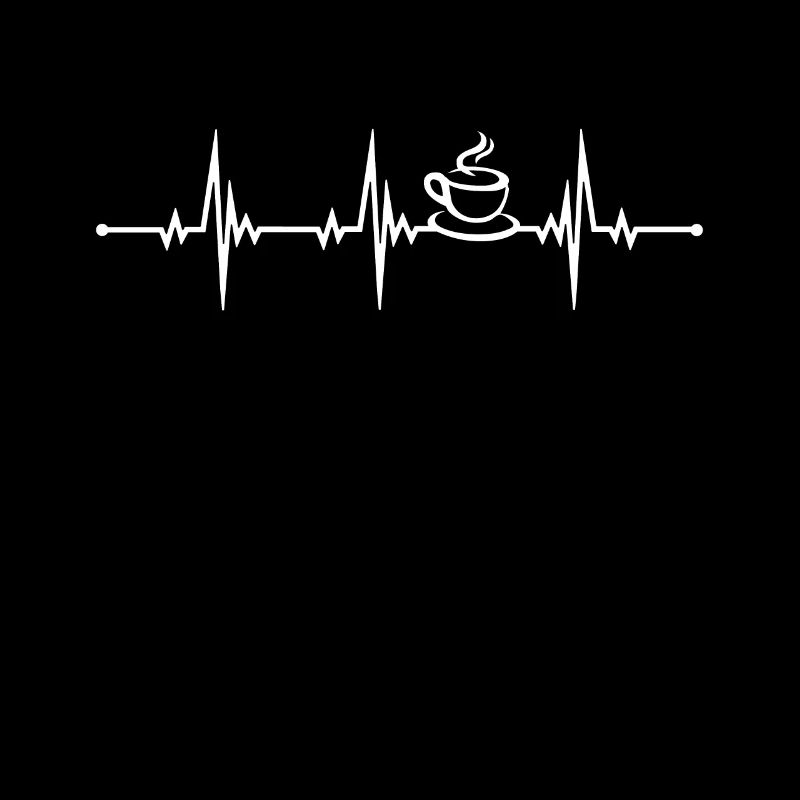 Coffee Heartbeat Pulse - Caffeine Junkie Gift