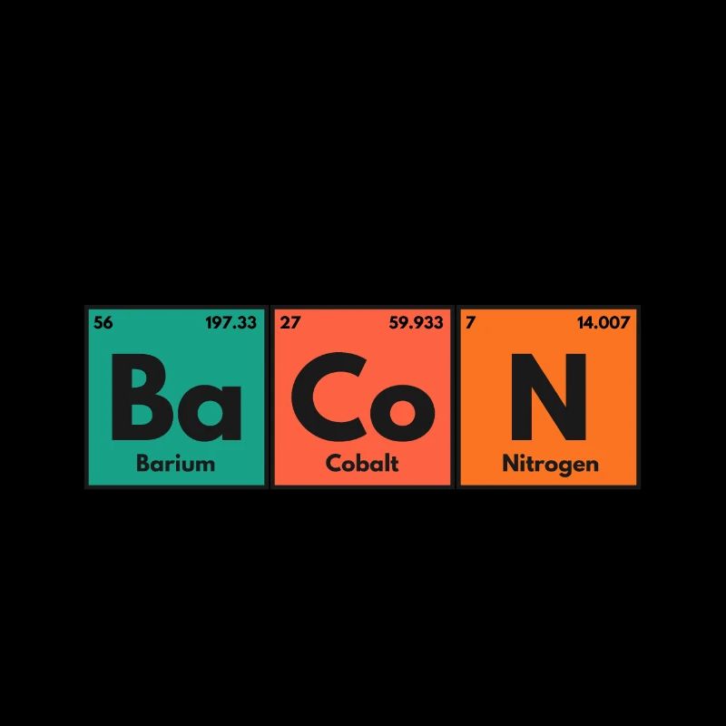 Ba (Barium) Co (Cobalt) N (Nitrogen) - Bacon