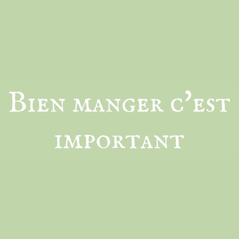 Bien manger c'est important