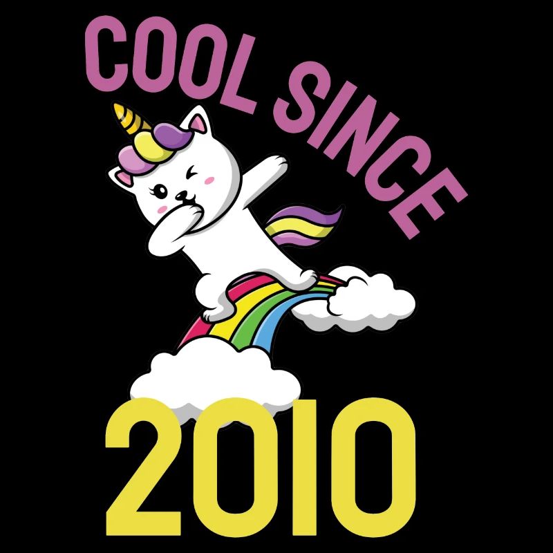 Cool depuis 2010 Dabbing chat 12ème anniversaire
