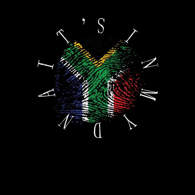 C'est dans mon ADN Afrique du Sud Drapeau Vintage Africain