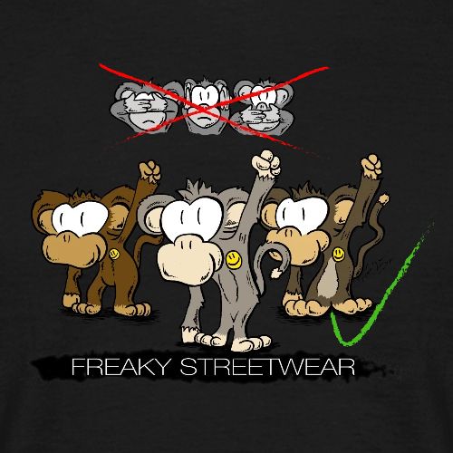 Protest-Äffchen 2 - Männer T-Shirt