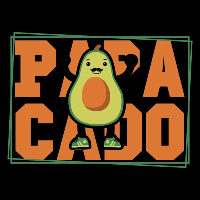 Papacado funny pun daddy and avocado