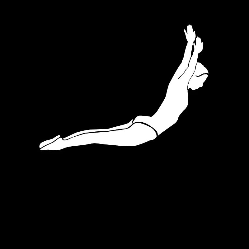 Trampoline gymnastics stretch somersault
